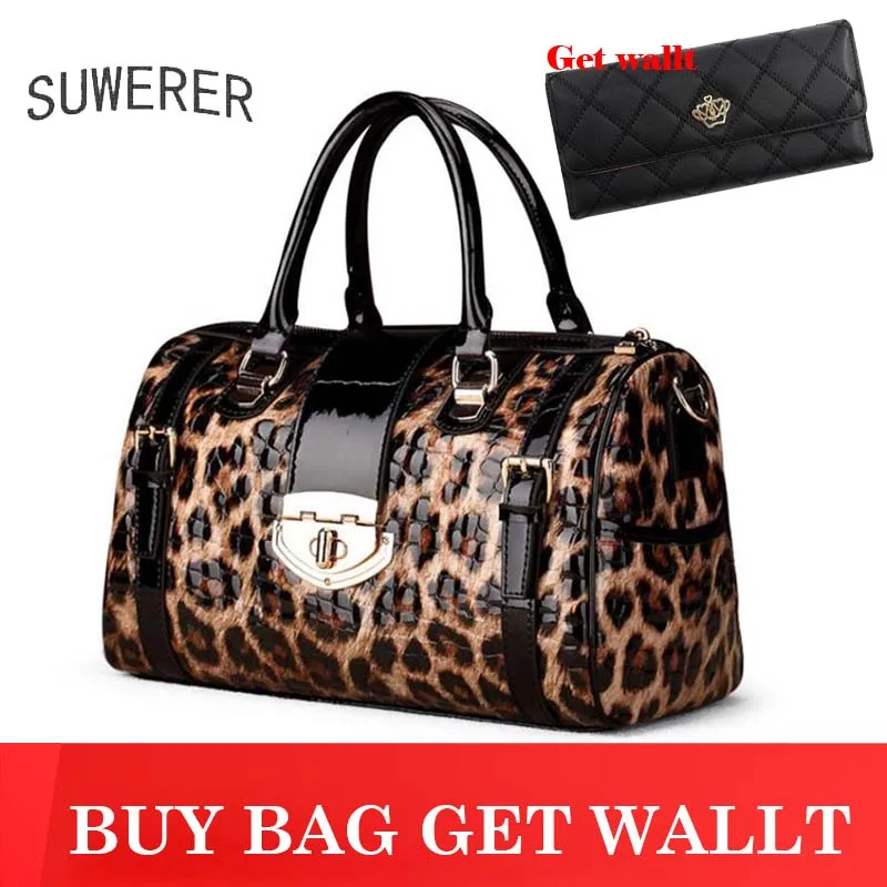 SUWERER New Real leather luxury designer handbag fashion leopard Female bag high quality cowhide Women's handbag Women's bag
SUWERER New Real leather luxury designer handbag fashion leopard Female bag high quality cowhide Women's handbag Women's bag
