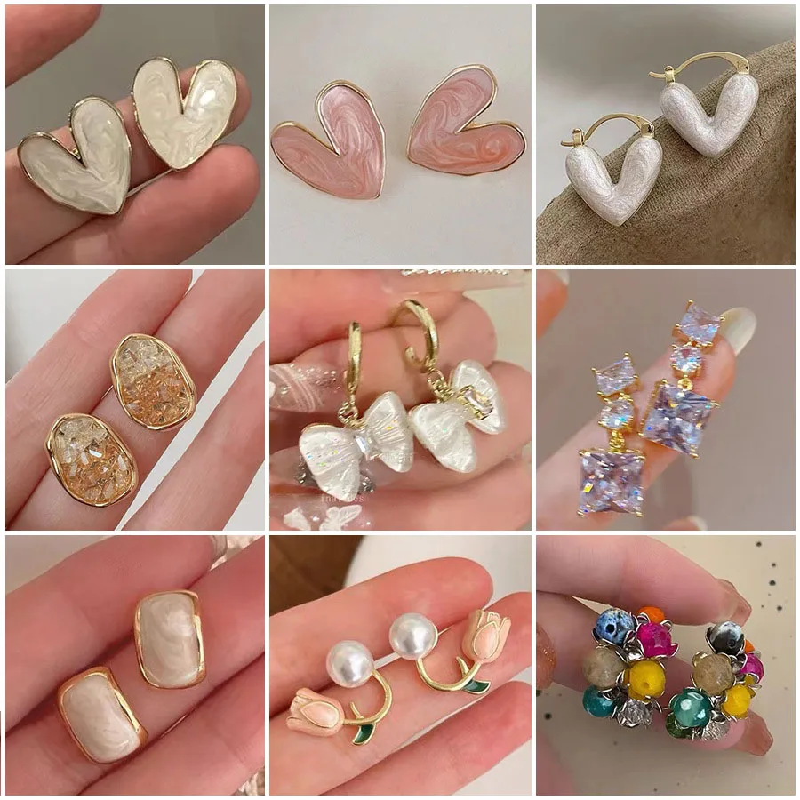 925 Silver Needle Heart Earrings for Women French Fashion Romantic High-end Elegant Stud Earrings Wholesale
925 Silver Needle Heart Earrings for Women French Fashion Romantic High-end Elegant Stud Earrings Wholesale