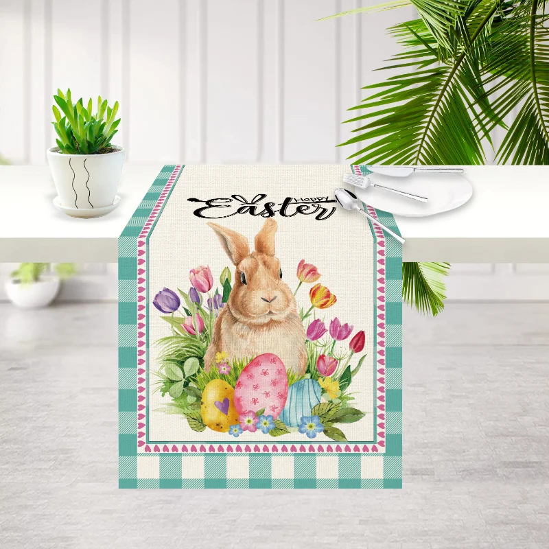 Easter Eggs Green Plaid Dining Table Runner Country Decor Anti-stain Table Runner for Dining Table Washable Table Cover
Easter Eggs Green Plaid Dining Table Runner Country Decor Anti-stain Table Runner for Dining Table Washable Table Cover