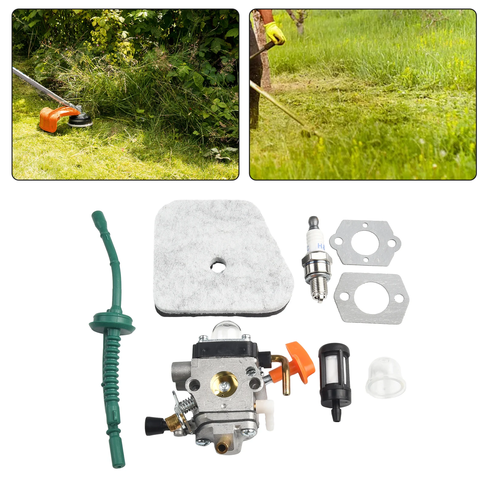 Новый набор карбюраторов, набор топливных фильтров, аксессуары для STIHL FS KM, металлический сменный садовый инструмент, детали для газонокосилки
Новый набор карбюраторов, набор топливных фильтров, аксессуары для STIHL FS KM, металлический сменный садовый инструмент, детали для газонокосилки
