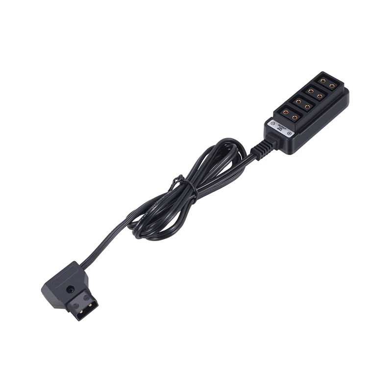 

D-Tap Male to 4-Port P-Tap Female Camera Power Supply Distributor DTAP Fourway Splitter