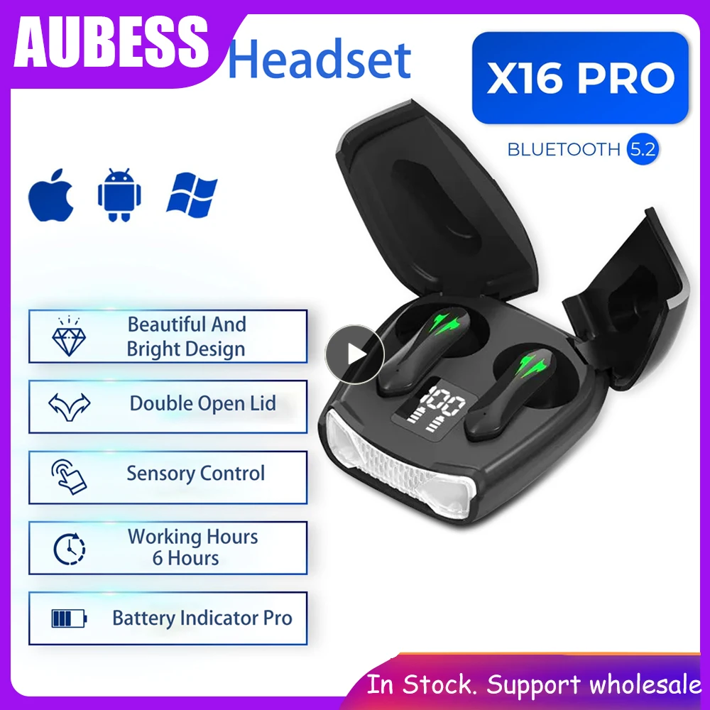 X16 Pro Scissor Gate Earphones Bluetooth Sports Wireless Headphones HiFi Headset Noise Reduction Waterproof Roof Earbuds With Mi
X16 Pro Scissor Gate Earphones Bluetooth Sports Wireless Headphones HiFi Headset Noise Reduction Waterproof Roof Earbuds With Mi