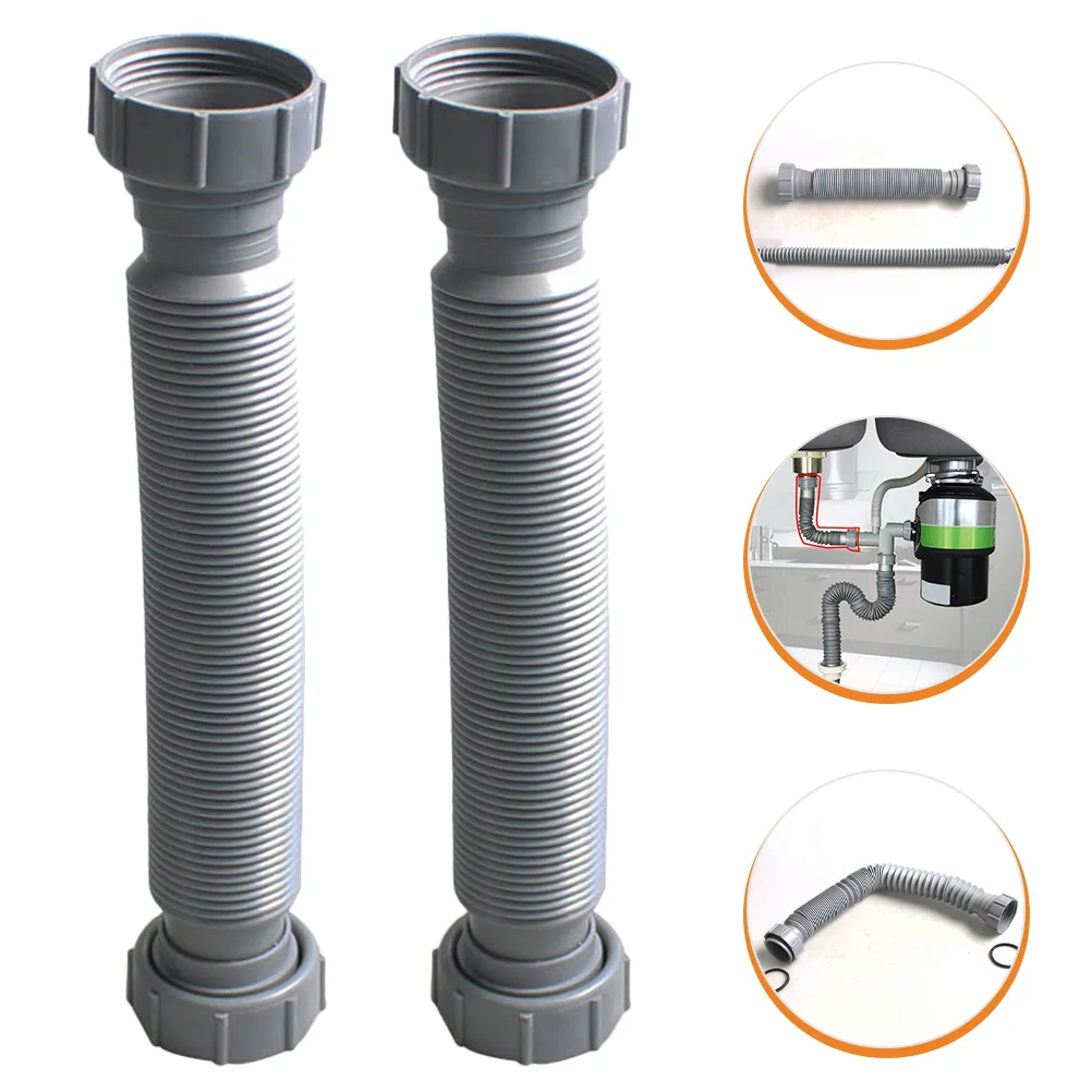 2 Pcs Sink Drain Pipe Flexible Washing Machine Hoses Extension Rv Plastic Kitchen
2 Pcs Sink Drain Pipe Flexible Washing Machine Hoses Extension Rv Plastic Kitchen