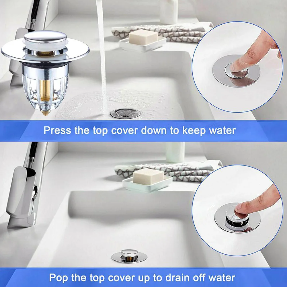 New Basin Up Drain Filter Waterproof Bathroom Sink Plug Stopper Wash Basin Core Bounce Up Drain Filter Kitchen Sinks Accessories
New Basin Up Drain Filter Waterproof Bathroom Sink Plug Stopper Wash Basin Core Bounce Up Drain Filter Kitchen Sinks Accessories