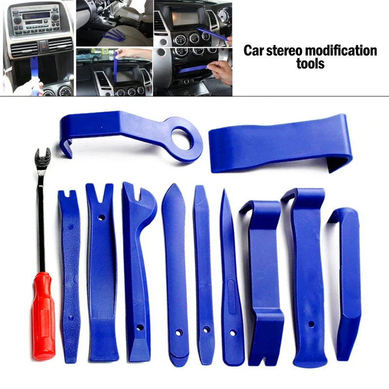 11/12Pcs Auto Trim Removal Tool Car Door Panel Dash Audio Radio Removal Tools Automotive Pry Tools Auto Upholstery Repair Kit
11/12Pcs Auto Trim Removal Tool Car Door Panel Dash Audio Radio Removal Tools Automotive Pry Tools Auto Upholstery Repair Kit
