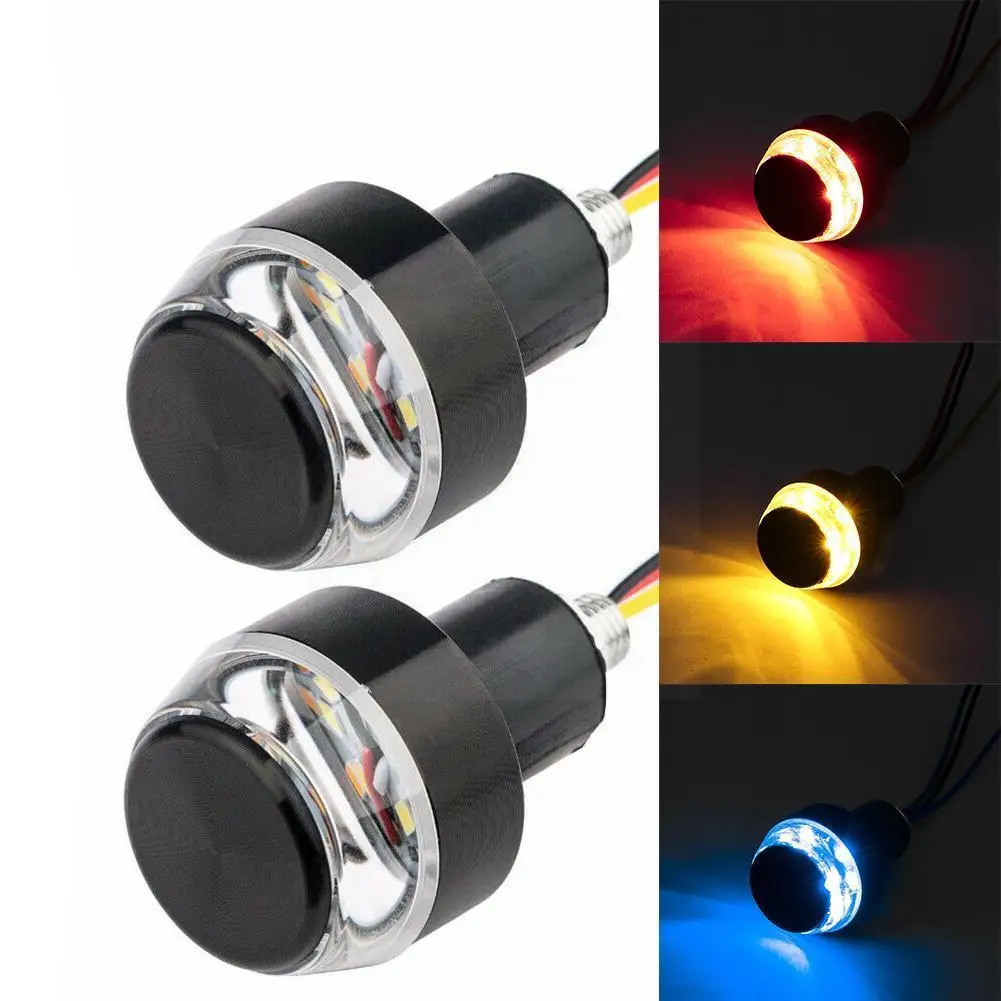 2PCS LED Motorcycle Handlebar End Turn Signal Light Universal Bar Handle Marker 22mm Yellow Flasher Indicator Side Lamp Bli Q5W2
2PCS LED Motorcycle Handlebar End Turn Signal Light Universal Bar Handle Marker 22mm Yellow Flasher Indicator Side Lamp Bli Q5W2