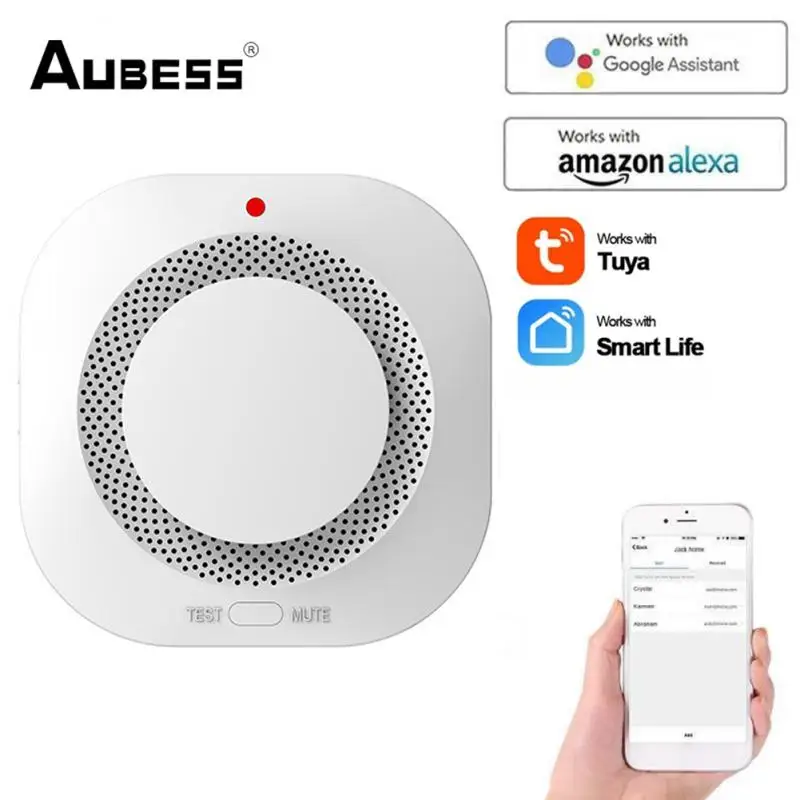 Tuya WIFI 2 In 1 Smoke Carbon Monoxide Combo Detector For Wireless Smart Fire Sensor Home Security System Fireman Smoke Alarm
Tuya WIFI 2 In 1 Smoke Carbon Monoxide Combo Detector For Wireless Smart Fire Sensor Home Security System Fireman Smoke Alarm