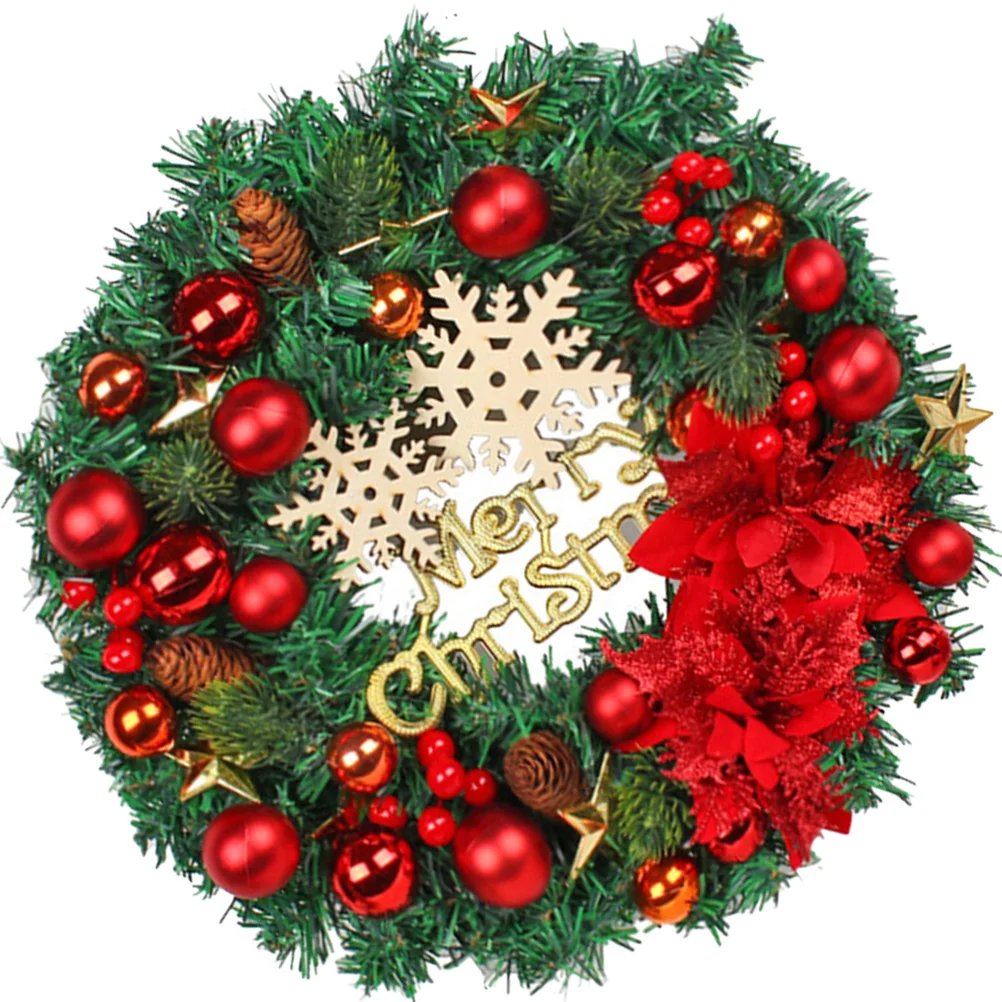 Delicate Artificial Christmas Pastoral Style Decorative Wreath Front Door Wreath Xmas Wreath Ornament Hanging Garland
Delicate Artificial Christmas Pastoral Style Decorative Wreath Front Door Wreath Xmas Wreath Ornament Hanging Garland