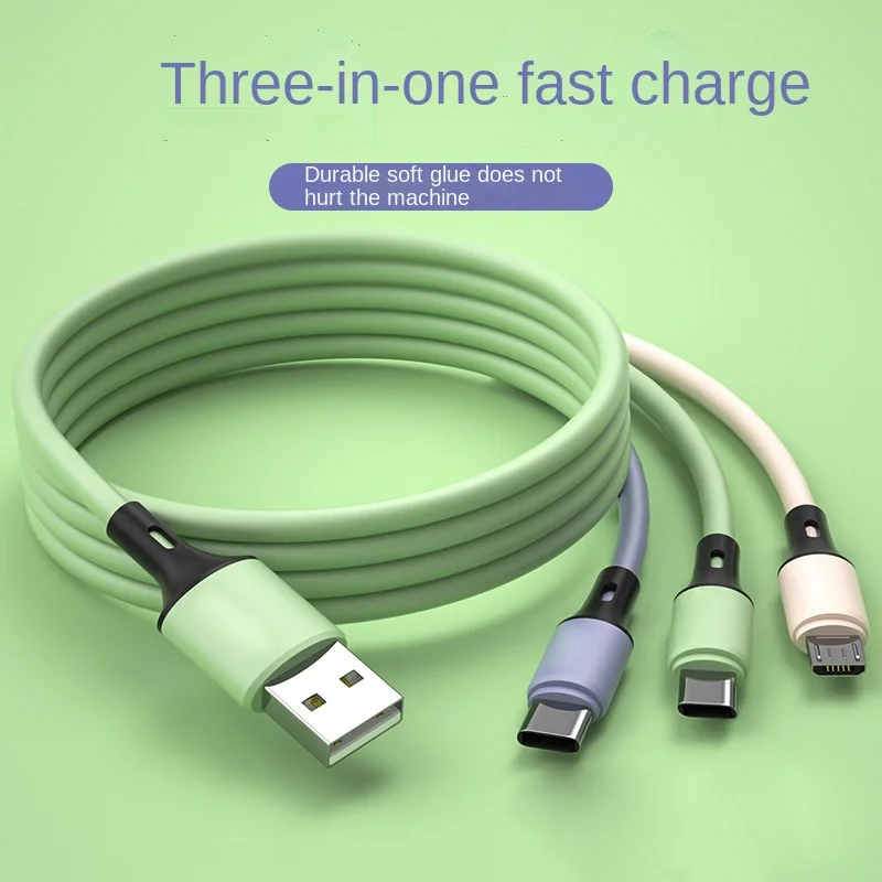 Кабель для быстрой зарядки Liquid one drag three подходит для Android Type-C зарядного кабеля Apple мобильный телефон
Кабель для быстрой зарядки Liquid one drag three подходит для Android Type-C зарядного кабеля Apple мобильный телефон