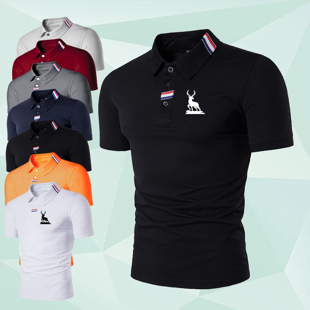 Рубашка-поло мужская с коротким рукавом, повседневная тенниска с отложным воротником, модная уличная одежда, однотонная
Рубашка-поло мужская с коротким рукавом, повседневная тенниска с отложным воротником, модная уличная одежда, однотонная
