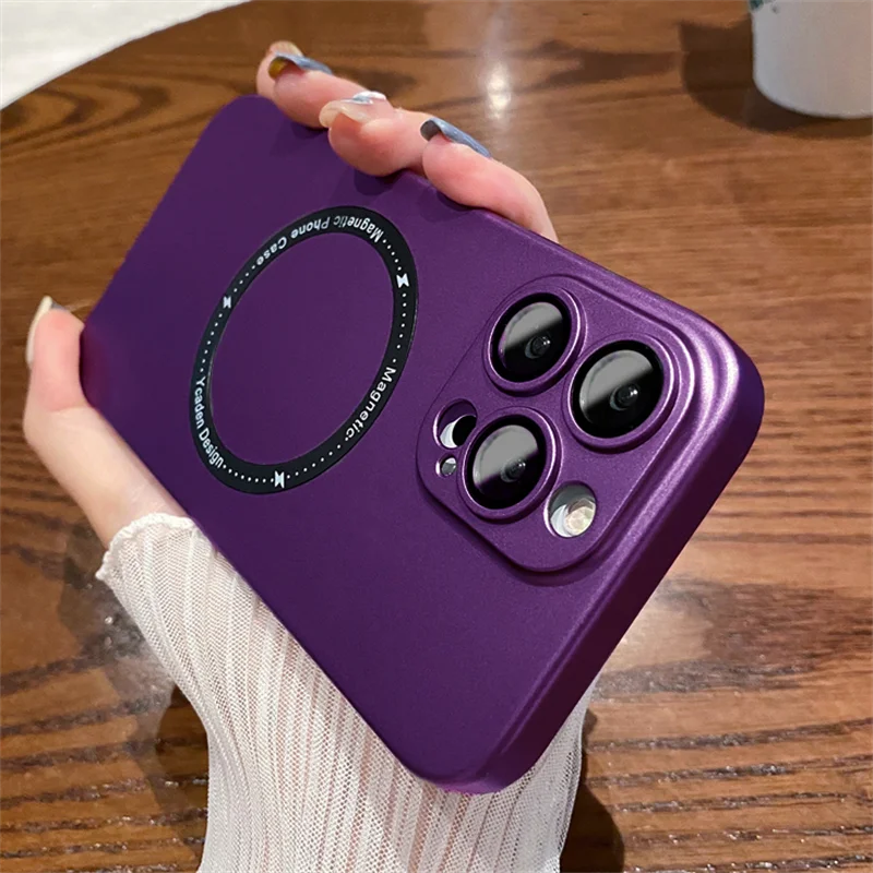 Ultra Thin Slim Matte Magnetic for Magsafe Wireless Charging Case for IPhone 14 13 12 11 Pro Max Lens Camera Glass Hard PC Cover
Ultra Thin Slim Matte Magnetic for Magsafe Wireless Charging Case for IPhone 14 13 12 11 Pro Max Lens Camera Glass Hard PC Cover