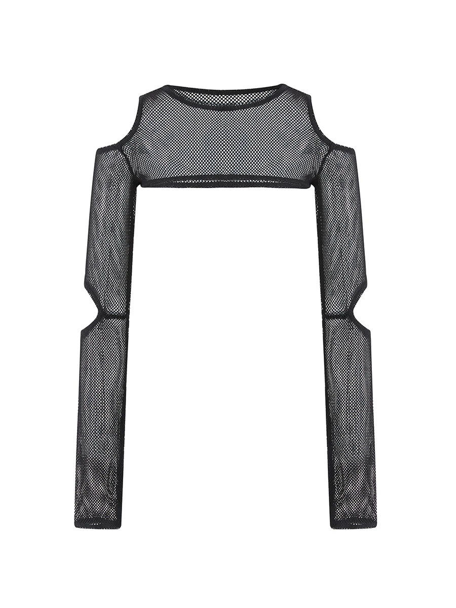 Summer Hollow Tops Women Solid Color Striped Round Collar Off Shoulder Long Sleeve Sun Protection Beach Cover-Up
Summer Hollow Tops Women Solid Color Striped Round Collar Off Shoulder Long Sleeve Sun Protection Beach Cover-Up