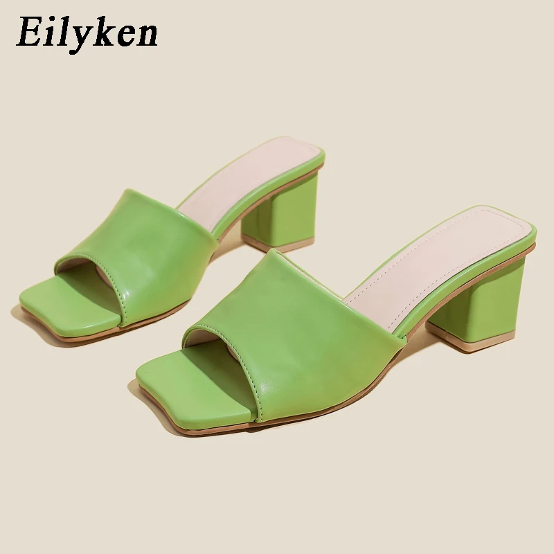 Eilyken/Новинка 2022 года; Женские шлепанцы; Сезон лето; Уличная обувь на высоком толстом каблуке; Модные женские слипоны с квадратным носком; Пов... 
Eilyken/Новинка 2022 года; Женские шлепанцы; Сезон лето; Уличная обувь на высоком толстом каблуке; Модные женские слипоны с квадратным носком; Пов...