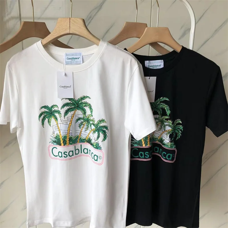 Casablanca Coconut Letter Printing T-Shirt Round Neck Men's And Women's Sports Short Sleeve Top S-XXXL
Casablanca Coconut Letter Printing T-Shirt Round Neck Men's And Women's Sports Short Sleeve Top S-XXXL