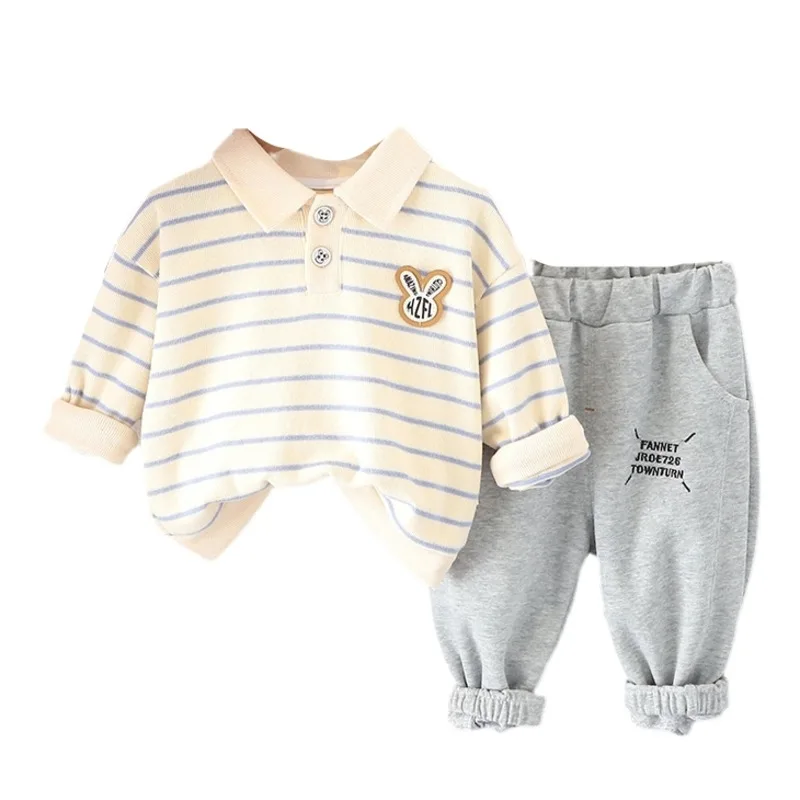 New Spring Autumn Baby Girl Clothes Boys Outfits Children Casual Striped T-Shirt Pants 2Pcs/Sets Toddler Costume Kids Sportswear
New Spring Autumn Baby Girl Clothes Boys Outfits Children Casual Striped T-Shirt Pants 2Pcs/Sets Toddler Costume Kids Sportswear