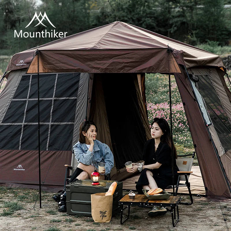 Mountainhiker 3-4 People Camping Tent Outdoor Camping Rain Proof, Waterproof and Sunscreen Camping Star Fort Tent Automatic Tent
Mountainhiker 3-4 People Camping Tent Outdoor Camping Rain Proof, Waterproof and Sunscreen Camping Star Fort Tent Automatic Tent