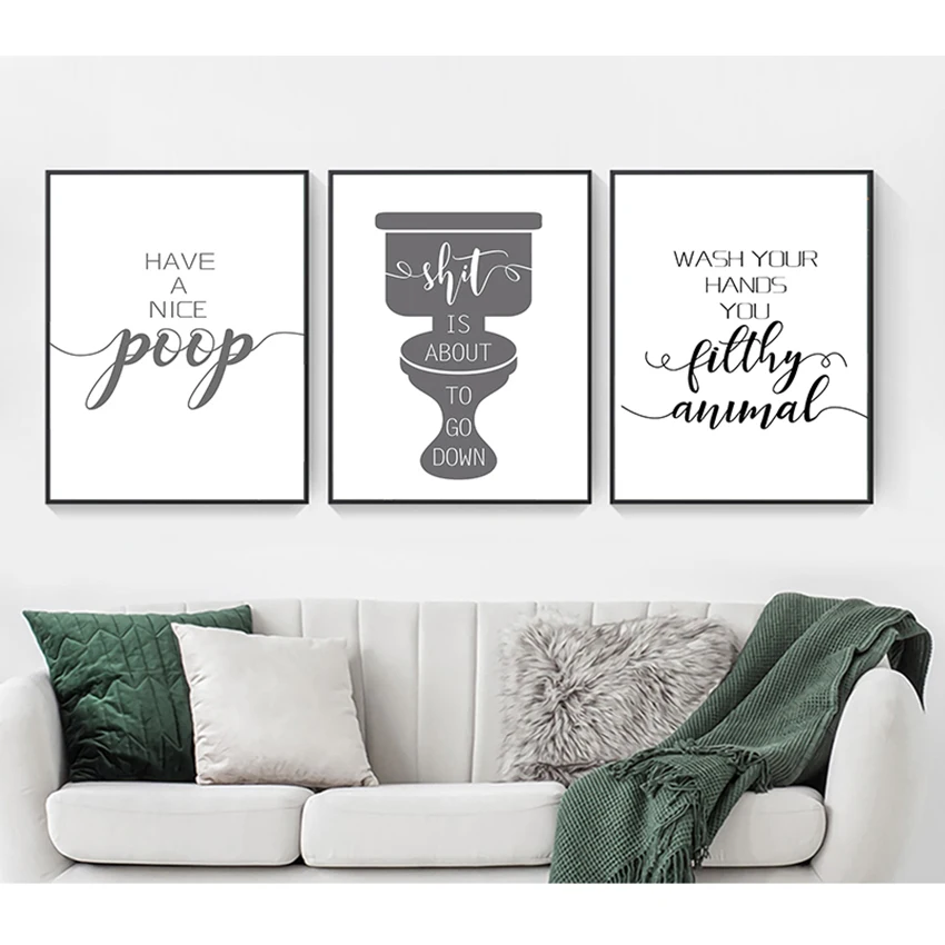 Funny Canvas Painting On The Wall Have A Nice Poop Quotes Art Pictures Home Decor Toilet Sign Bathroom Decorative s Prints
Funny Canvas Painting On The Wall Have A Nice Poop Quotes Art Pictures Home Decor Toilet Sign Bathroom Decorative s Prints