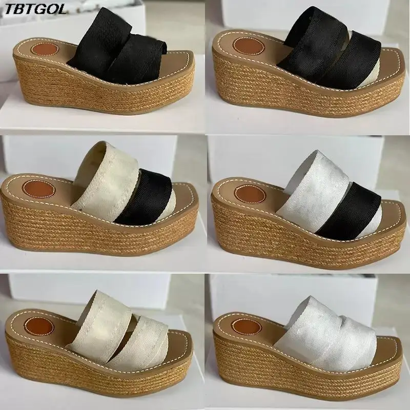 Women Platform Sandal Wedge Sliddes Designer Slippers canvas shoes Flat espadrille Slide Sandals Summer Beach High Heels NO312 
Women Platform Sandal Wedge Sliddes Designer Slippers canvas shoes Flat espadrille Slide Sandals Summer Beach High Heels NO312