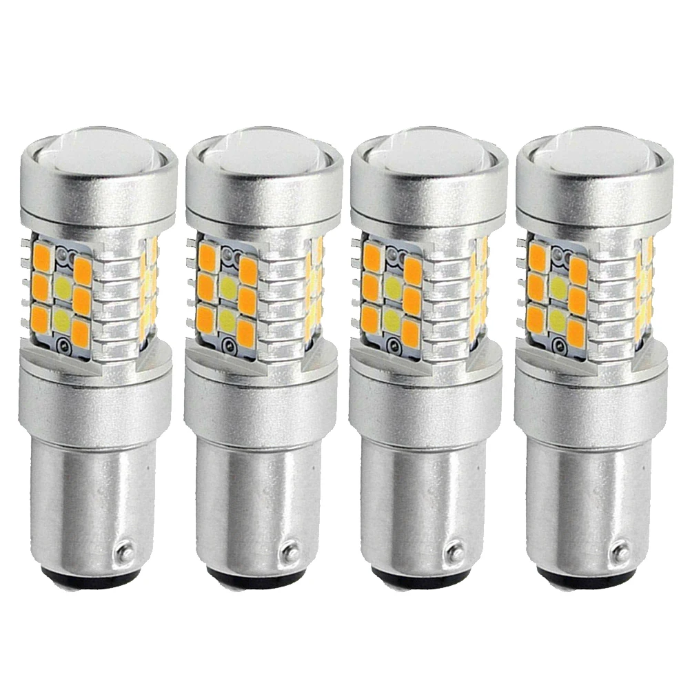 4Pcs Switchback LED Turn Signal Light Bulb 1157 Brake Reverse Lights Turn Signal Easy Installation Car Lights
4Pcs Switchback LED Turn Signal Light Bulb 1157 Brake Reverse Lights Turn Signal Easy Installation Car Lights