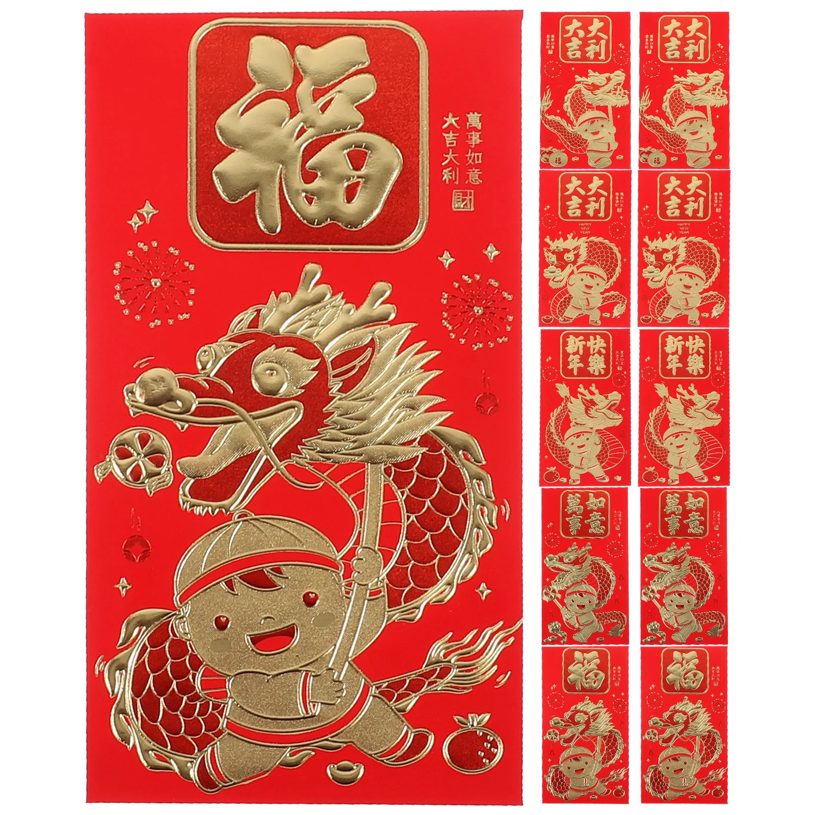 60 Pcs Chinese New Year Red Envelopes 2024 Dragon Hongbao The Gift Lunar Calendar Luck Money Bag Paper Cartoon Packet 
60 Pcs Chinese New Year Red Envelopes 2024 Dragon Hongbao The Gift Lunar Calendar Luck Money Bag Paper Cartoon Packet