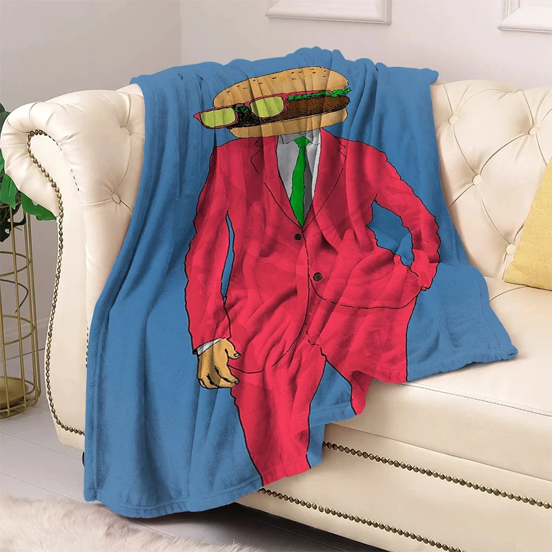 Hamburger Decorative Sofa Blankets for Bed Cute Shaggy Throw Blanket Nordic Bedroom Decoration Bedspread the Fluffy Soft Fleece
Hamburger Decorative Sofa Blankets for Bed Cute Shaggy Throw Blanket Nordic Bedroom Decoration Bedspread the Fluffy Soft Fleece