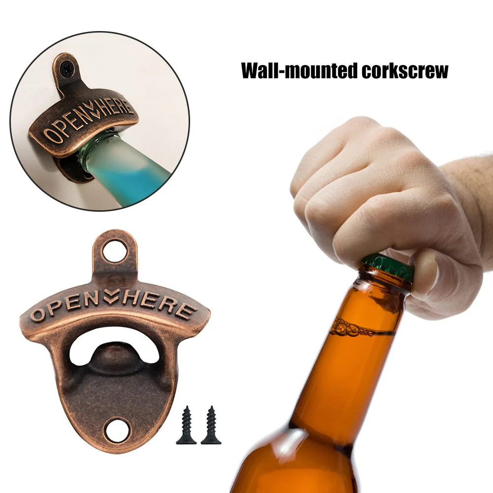 Mini Antique Opener Wall Mounted Corkscrew Beer Bottle Opener Zinc Alloy Wall Corkscrew Kitchen Opening Tools Bar Accessories
Mini Antique Opener Wall Mounted Corkscrew Beer Bottle Opener Zinc Alloy Wall Corkscrew Kitchen Opening Tools Bar Accessories