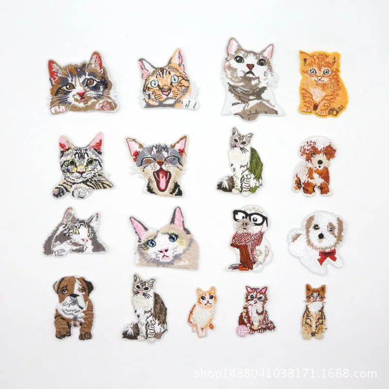 100pcs/lot Embroidery Patch Cat Dog Pocket Animals Clothing Decoration Sewing Accessories Craft Diy Iron Heat Transfer Applique
100pcs/lot Embroidery Patch Cat Dog Pocket Animals Clothing Decoration Sewing Accessories Craft Diy Iron Heat Transfer Applique