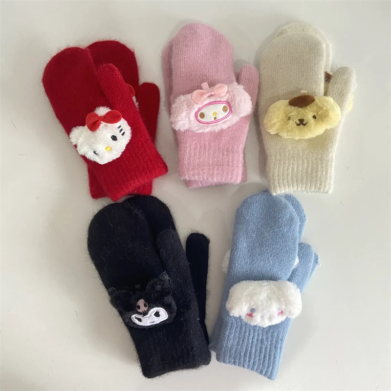 Kawaii Sanrio Hello Kitty Cinnamorol Kuromi Solid Gloves Lovely Long Wool Toy Plush Warm Gloves Cartoon WarmGloves ChristmasGift
Kawaii Sanrio Hello Kitty Cinnamorol Kuromi Solid Gloves Lovely Long Wool Toy Plush Warm Gloves Cartoon WarmGloves ChristmasGift