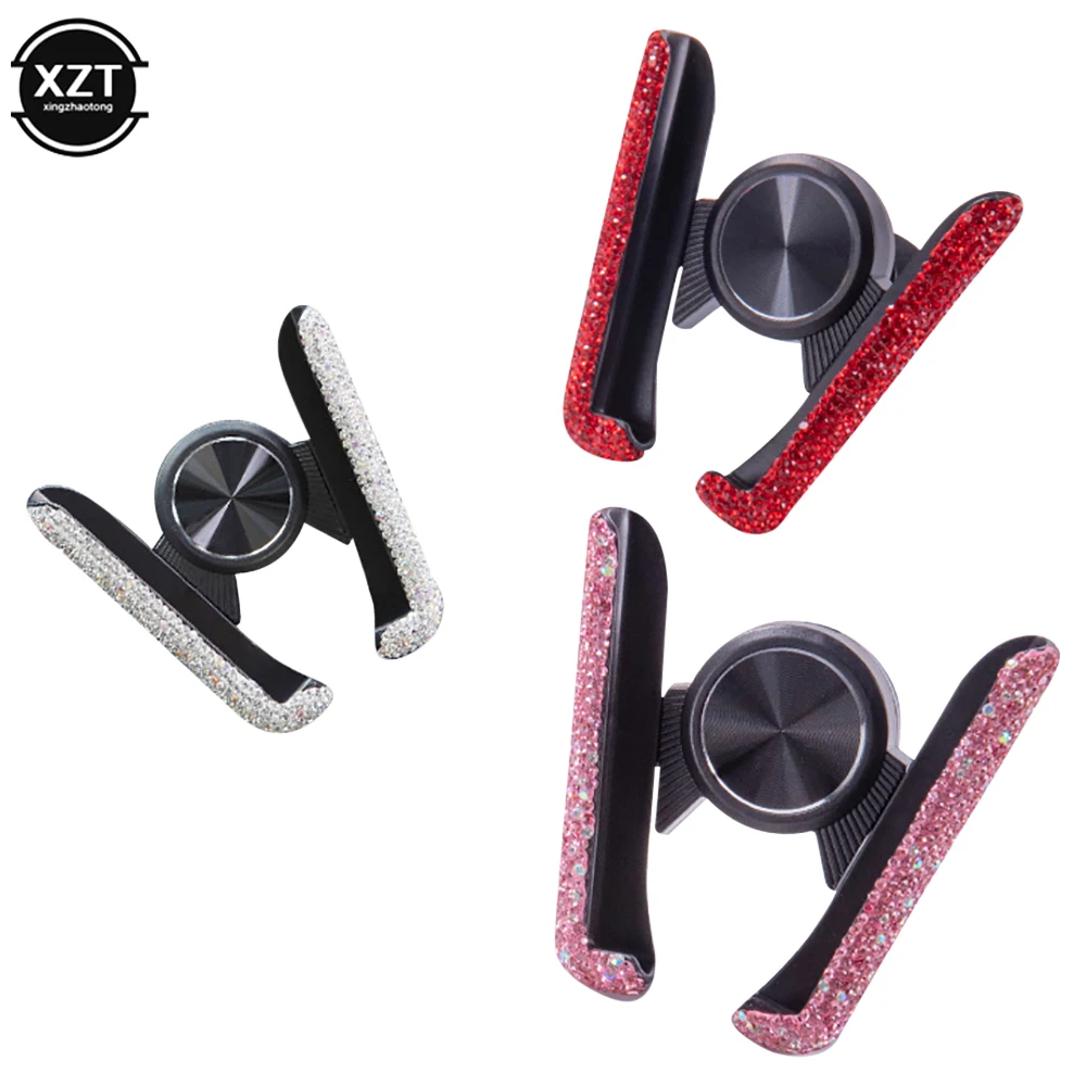 Diamond Crystal Car Air Vent Mount Clip Mobile Phone Holder Stand in Car Bracket Interior Accessorie
Diamond Crystal Car Air Vent Mount Clip Mobile Phone Holder Stand in Car Bracket Interior Accessorie
