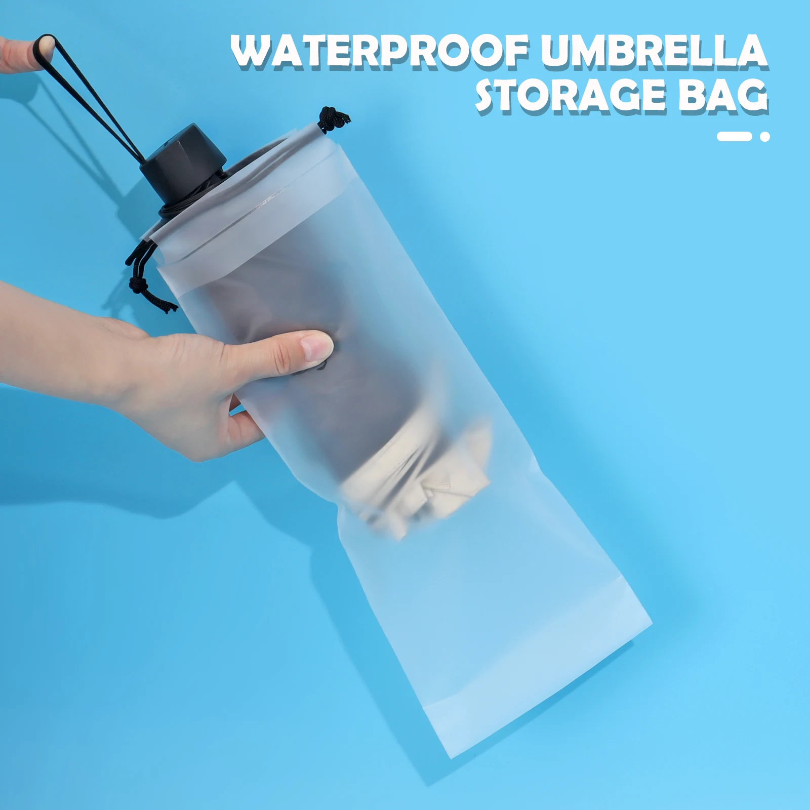 Matte Translucent Plastic Bag Umbrella Storage Bag Reusable Portable Umbrella Drawstring Storage Cover Home Storage Organizer
Matte Translucent Plastic Bag Umbrella Storage Bag Reusable Portable Umbrella Drawstring Storage Cover Home Storage Organizer