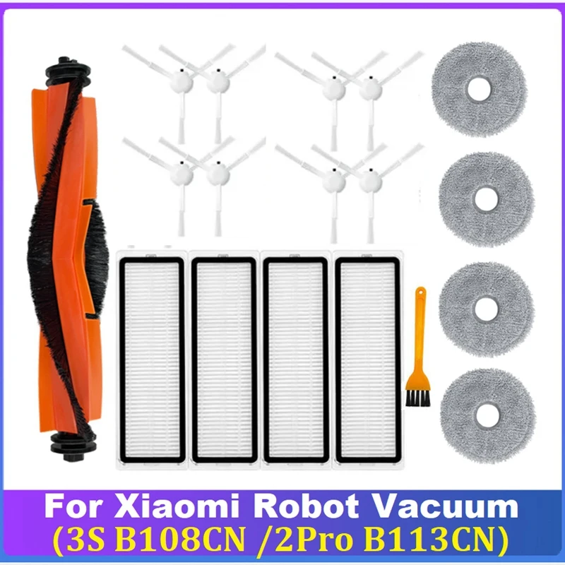 18PCS Vacuum Cleaner Filter Mop Accessories Kit For Xiaomi Robot Vacuum 3S B108CN /2Pro B113CN Robot
18PCS Vacuum Cleaner Filter Mop Accessories Kit For Xiaomi Robot Vacuum 3S B108CN /2Pro B113CN Robot