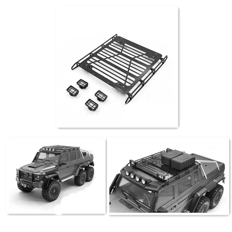 1/10 Rock Crawler Truck TRX-6 6X6 G63, металлическая багажная стойка со светодиодной подсветкой, деталь для радиоуправляемого автомобиля
1/10 Rock Crawler Truck TRX-6 6X6 G63, металлическая багажная стойка со светодиодной подсветкой, деталь для радиоуправляемого автомобиля