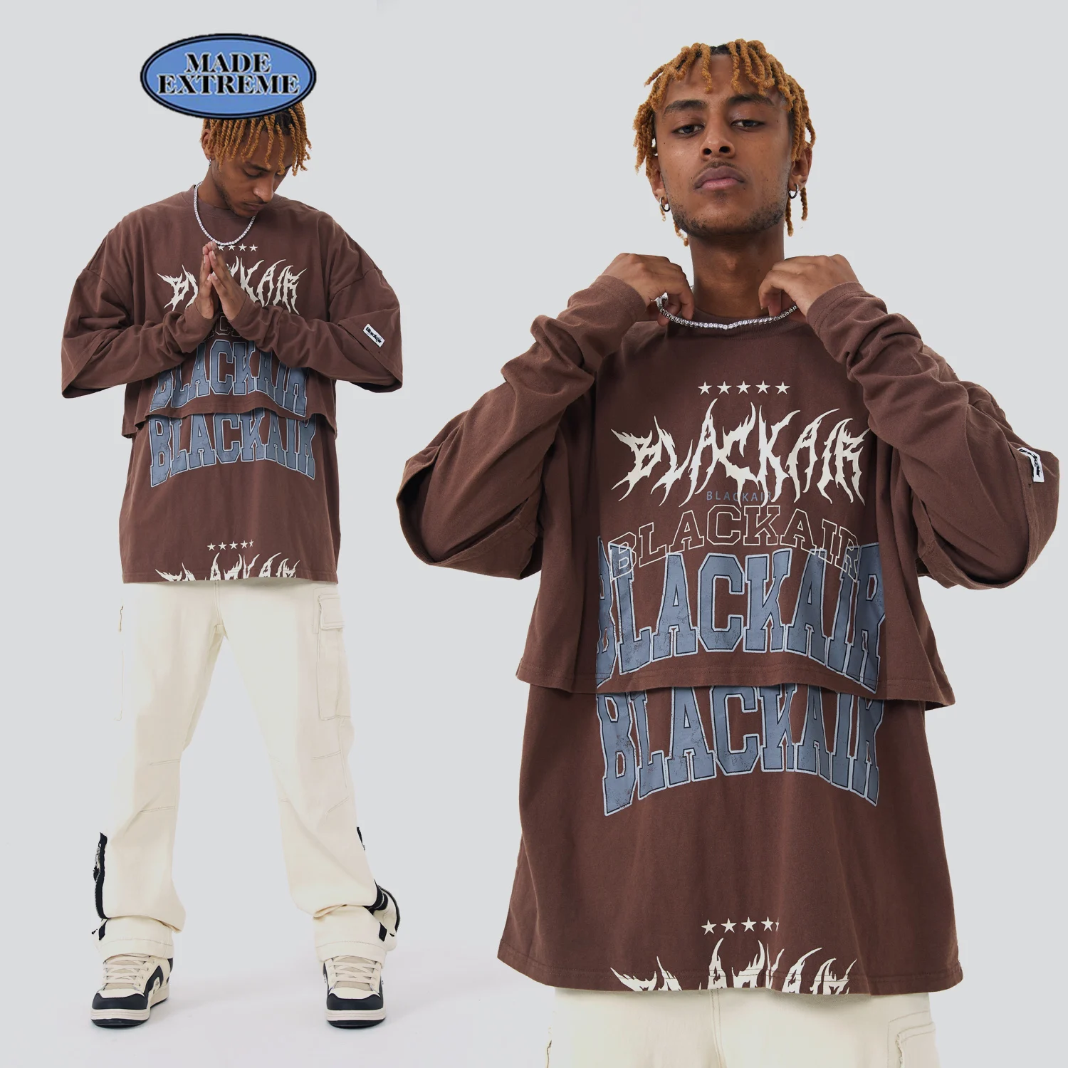MADE EXTREME double layer t shirt men fake two piece tshirt HIP HOP oversized t shirt harajuku t shirt for men O-Neck Tops Tees
MADE EXTREME double layer t shirt men fake two piece tshirt HIP HOP oversized t shirt harajuku t shirt for men O-Neck Tops Tees