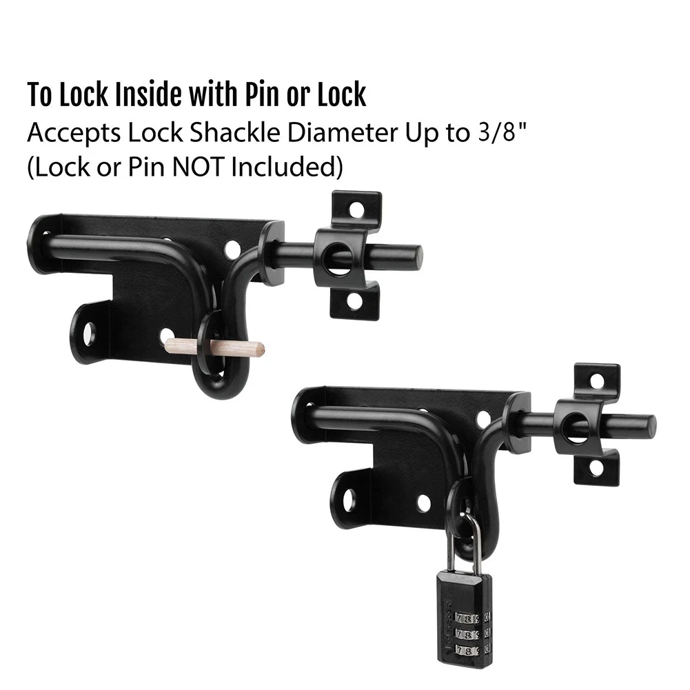 Brand New Gate Latch Bolt Black Durable Flip Door For Metal Gates Doors Hardware Heavy Duty Home Iron Multipurpose
Brand New Gate Latch Bolt Black Durable Flip Door For Metal Gates Doors Hardware Heavy Duty Home Iron Multipurpose