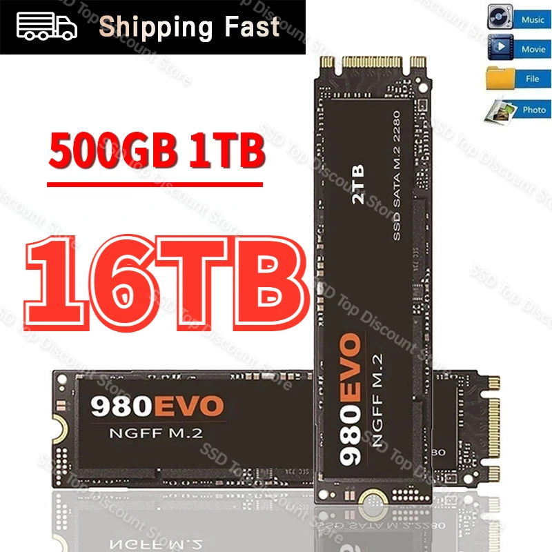 

Оригинальный M.2 SSD 1 ТБ жесткий диск 980evo NGFF твердотельный накопитель 500 ГБ высокоскоростной жесткий диск массовое хранение 2 ТБ ssd nvme m2 для ноутбука