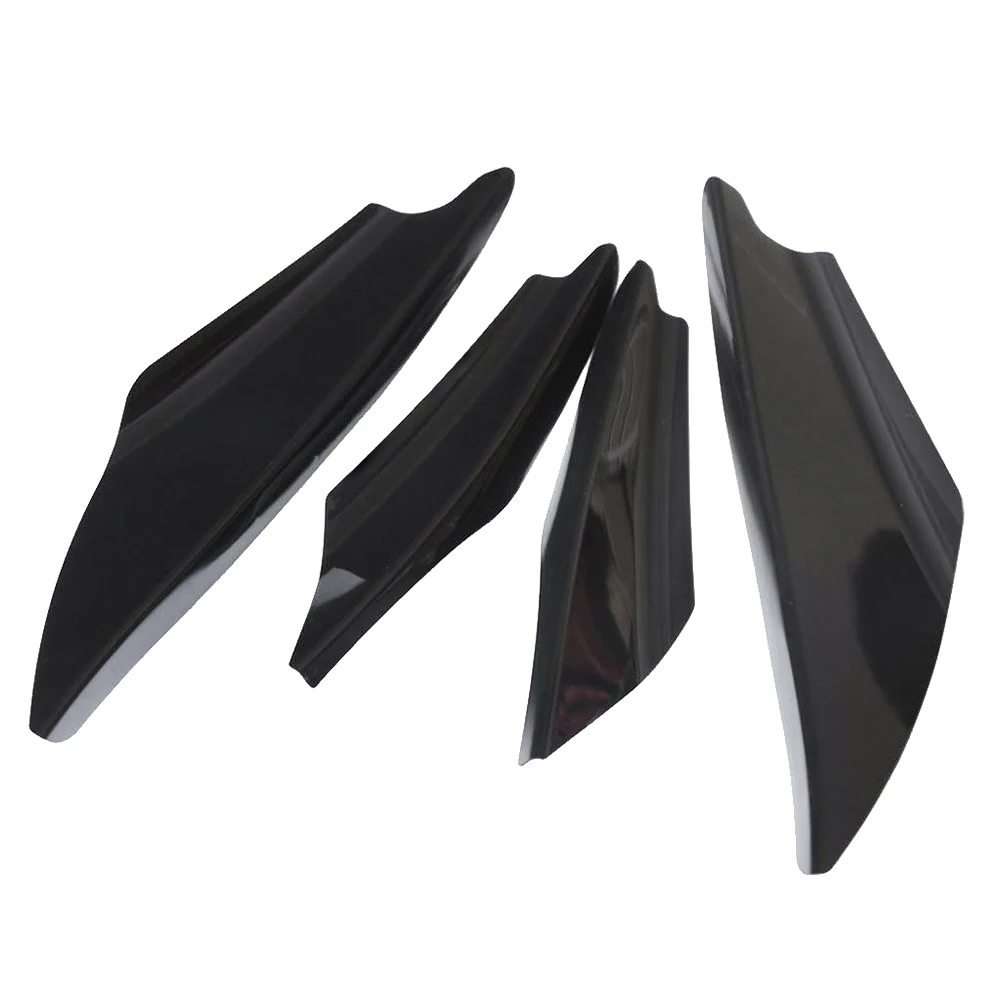 4pcs Carbon Fibre Front Bumper Side Canards Splitter Fins Black Front Bumper Car Spoilers Car Anti-collision Belt Bumper Guard
4pcs Carbon Fibre Front Bumper Side Canards Splitter Fins Black Front Bumper Car Spoilers Car Anti-collision Belt Bumper Guard