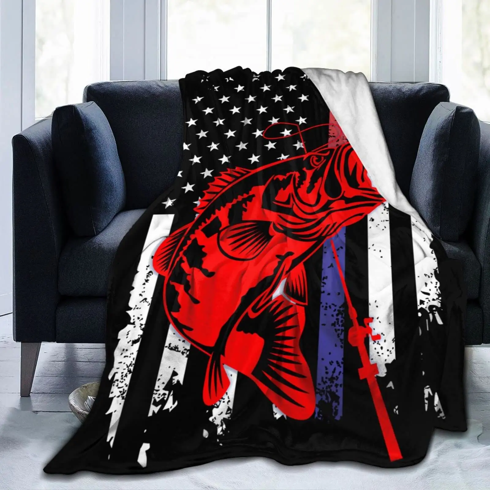 Red Fish Jumping Out of Water Flannel Throw Blanket Lightweight for Couch Bed Sofa for Kid Adult Teen Super Soft King Queen Size
Red Fish Jumping Out of Water Flannel Throw Blanket Lightweight for Couch Bed Sofa for Kid Adult Teen Super Soft King Queen Size