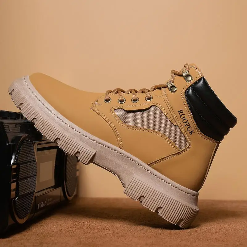 Men's Autumn Black British Retro Mid-Top Casual Leather Shoes Men's Motorcycle Riding High Heel Worker Boot
Men's Autumn Black British Retro Mid-Top Casual Leather Shoes Men's Motorcycle Riding High Heel Worker Boot