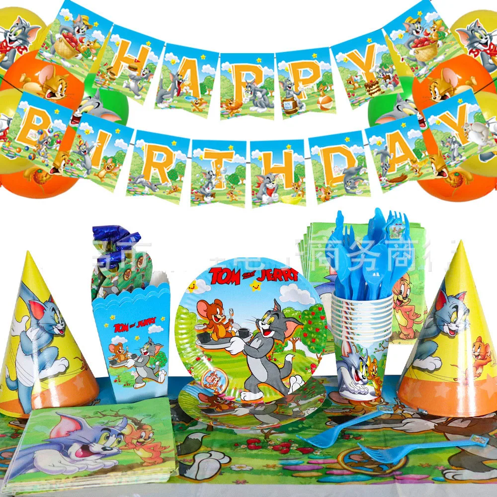 Hot Game Cat Birthday Party Decoration Kid Faovr Sticker Cup Plate Tablecloth Disposable Tableware mouse Game Party Supplies
Hot Game Cat Birthday Party Decoration Kid Faovr Sticker Cup Plate Tablecloth Disposable Tableware mouse Game Party Supplies