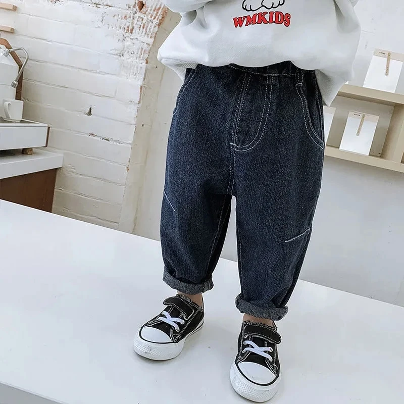 Boys loose jeans Spring Autumn Korean baby kids boys pants Children's outer trousers jeans fashion casual trousers P4 751
Boys loose jeans Spring Autumn Korean baby kids boys pants Children's outer trousers jeans fashion casual trousers P4 751