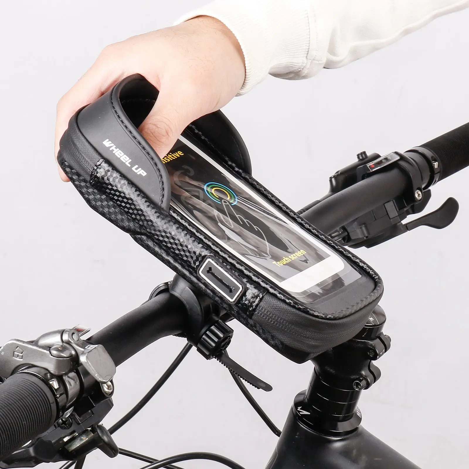 High Quality Bike Front Bag Bicycle Holder Top Tube Bag Touch Screen 360° Rotatable Anti-drop For 7In Smartphone
High Quality Bike Front Bag Bicycle Holder Top Tube Bag Touch Screen 360° Rotatable Anti-drop For 7In Smartphone