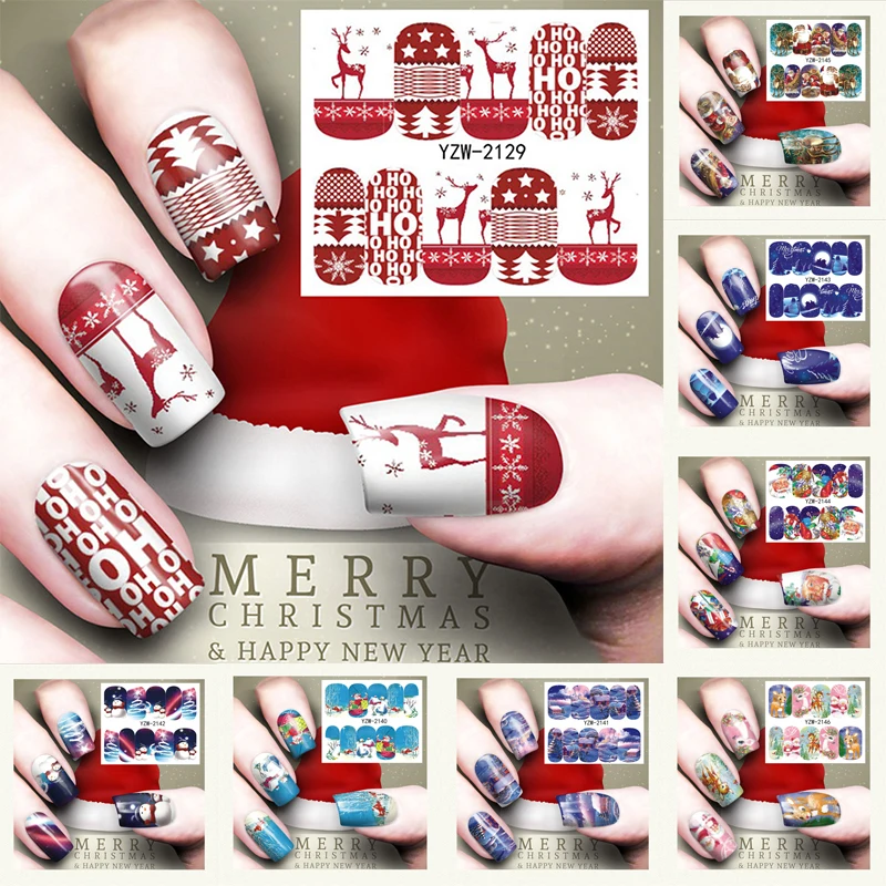 Christmas Nail Sticker Santa Claus Elk Snowman Gift Water Transfer Slider Full Wrap Xmas Cartoon Winter Decal Ornaments
Christmas Nail Sticker Santa Claus Elk Snowman Gift Water Transfer Slider Full Wrap Xmas Cartoon Winter Decal Ornaments