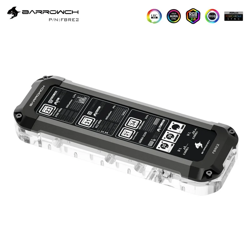 Barrowch Water Cooling FBRE2 BoxFish Reservoirs,with Extended Display Screen 8.8-inch Reservoirs,DIY Water Cooling Accessories
Barrowch Water Cooling FBRE2 BoxFish Reservoirs,with Extended Display Screen 8.8-inch Reservoirs,DIY Water Cooling Accessories