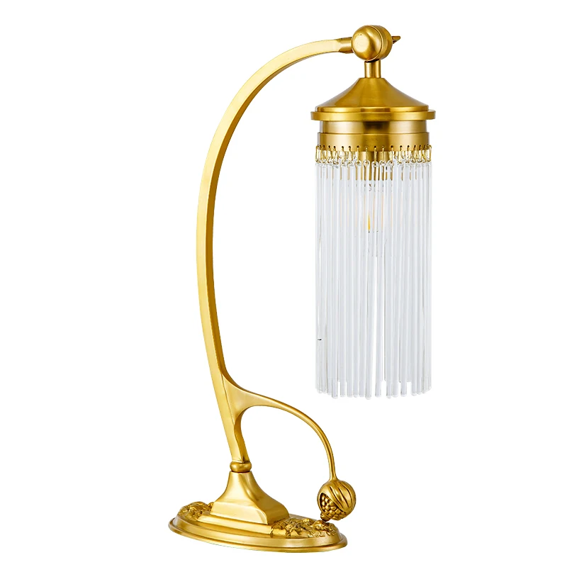 French Style Crystal Retro Brass Luxury Creative Copper Classical Bedroom Bedside Lamp Led Table Lamp
French Style Crystal Retro Brass Luxury Creative Copper Classical Bedroom Bedside Lamp Led Table Lamp