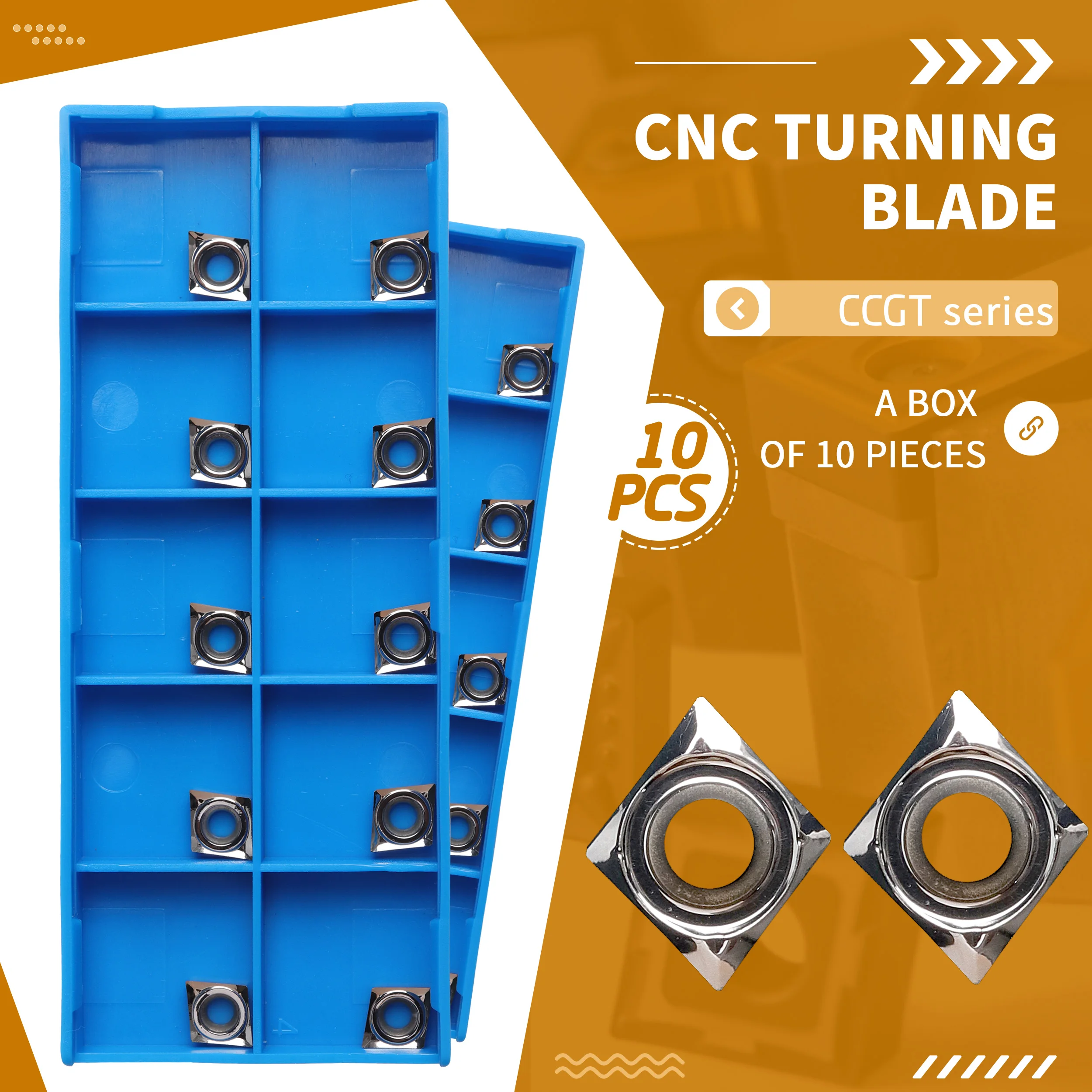 

CCGT060202 CCGT060204 CCGT060208-AK H01 High quality Milling insert CNC lathe Carbide insert Aluminum turning tool Cutting blade