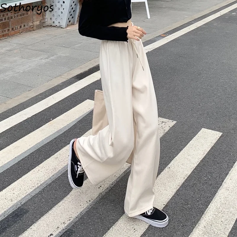 Autumn Stylish Pants Women Leisure Sports Solid Drawstring High Waist Females Loose Simple Streetwear Straight Trouser Ulzzang
Autumn Stylish Pants Women Leisure Sports Solid Drawstring High Waist Females Loose Simple Streetwear Straight Trouser Ulzzang