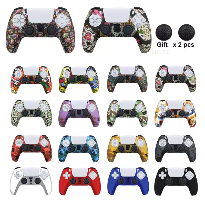 Silicone Cover For PS5 Accessories Rubber Case For Playstation 5 joysticks For PS5 Controller Protective skin Thumb Grips
Silicone Cover For PS5 Accessories Rubber Case For Playstation 5 joysticks For PS5 Controller Protective skin Thumb Grips