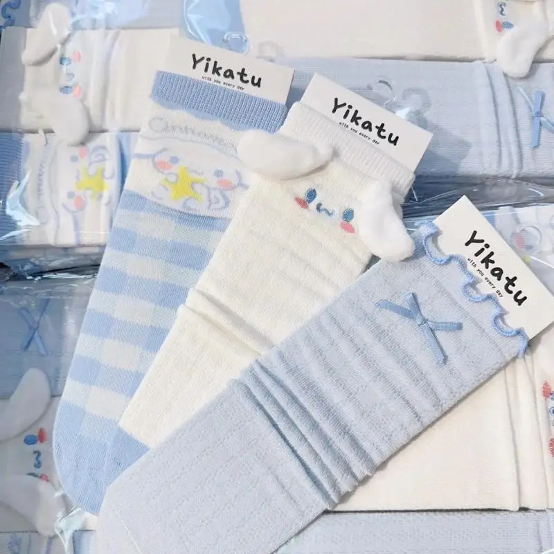 3Pcs New Style Kawaii Sanrio Thin Socks Cinnamoroll Accessories Cute Cartoon Anime Lolita Mid-Calf Socks Toys for Girls Gift
3Pcs New Style Kawaii Sanrio Thin Socks Cinnamoroll Accessories Cute Cartoon Anime Lolita Mid-Calf Socks Toys for Girls Gift