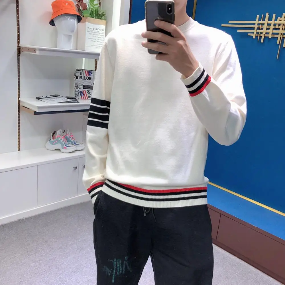Men's Sweater Autumn Winter New Fashion Color Block Pullover Men's Casual Knitted Sweater Men High Quality Street Trend
Men's Sweater Autumn Winter New Fashion Color Block Pullover Men's Casual Knitted Sweater Men High Quality Street Trend