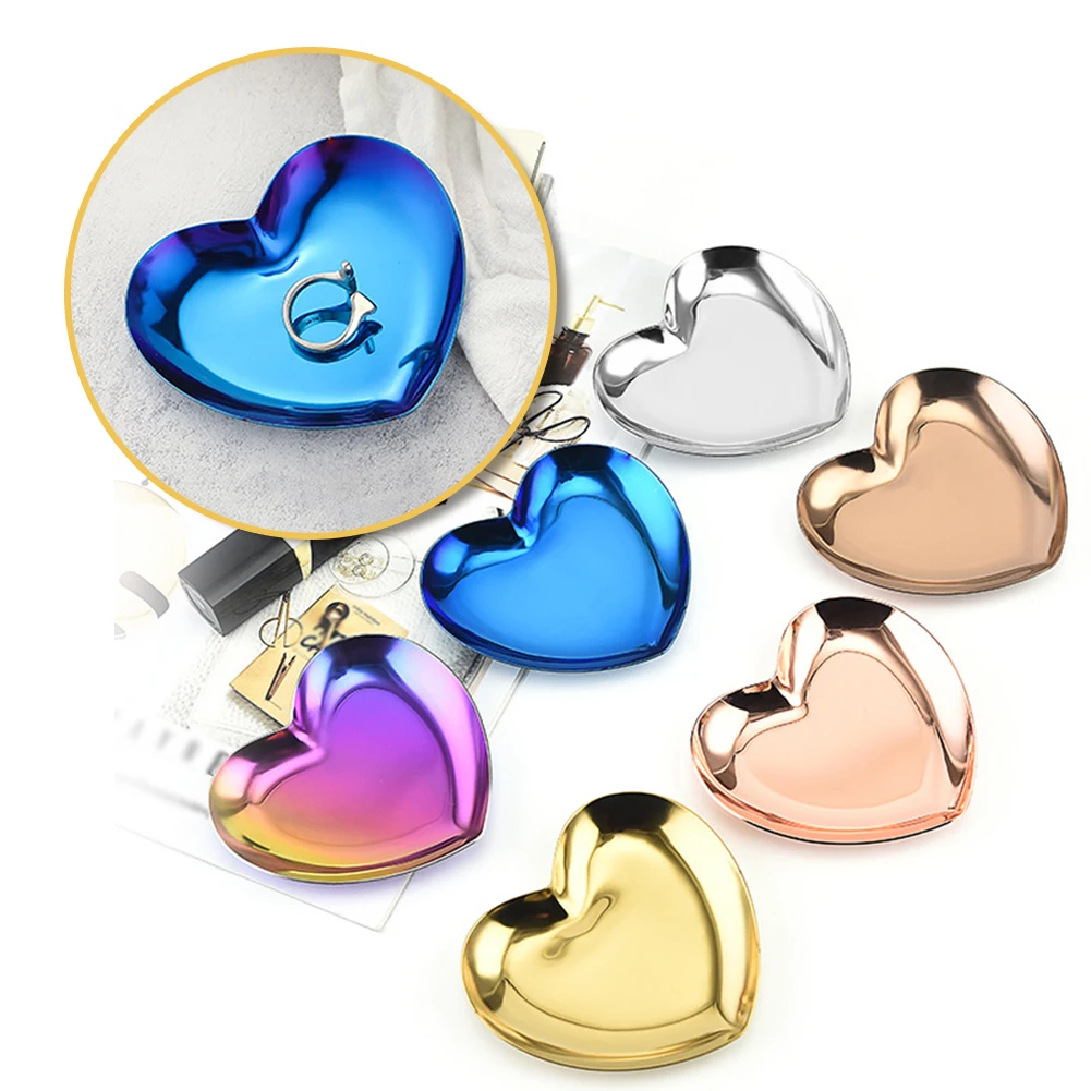 Korean Style Heart Stainless Steel Storage Tray Dessert Plate Nut Fruit Cake Tray Tea Tray Desktop Cosmetic Jewelry Tray
Korean Style Heart Stainless Steel Storage Tray Dessert Plate Nut Fruit Cake Tray Tea Tray Desktop Cosmetic Jewelry Tray